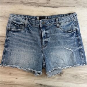 KUT Gidget Distressed High Rise Denim Women Shorts size 12